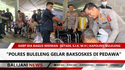 Polres Buleleng menggelar pelayanan kesehatan gratis di Desa Pedawa
