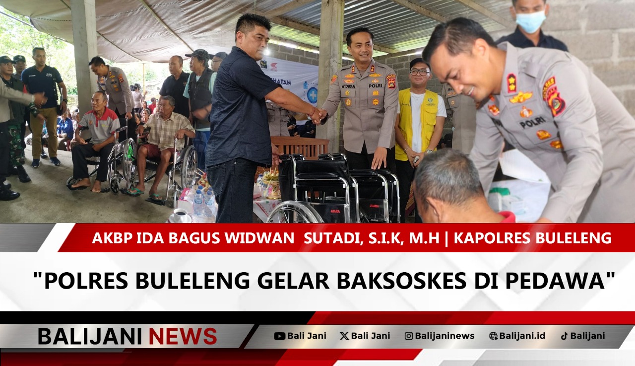Polres Buleleng menggelar pelayanan kesehatan gratis di Desa Pedawa