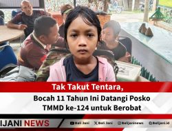 Tak Takut Tentara, Bocah 11 Tahun Ini Datangi Posko TMMD ke-124 untuk Berobat