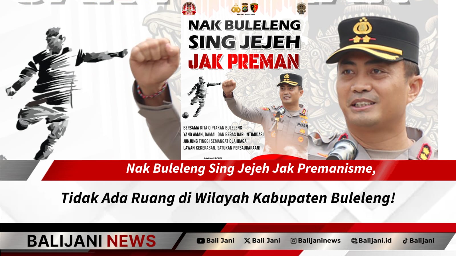 Kapolres Buleleng AKBP Ida Bagus Widwan Sutadi memberikan pernyataan tegas terkait pemberantasan premanisme di wilayah Buleleng, 21 Mei 2025