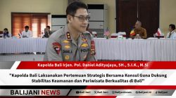 Kapolda Bali Irjen Pol Daniel Adityajaya saat memimpin pertemuan strategis dengan para Konsul di Bali.
