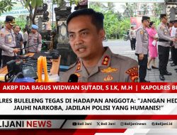 Kapolres Buleleng Tegas di Hadapan Anggota: “Jangan Hedonis, Jauhi Narkoba, Jadilah Polisi yang Humanis!