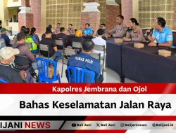 Kapolres Jembrana dan Ojol Bahas Keselamatan Jalan Raya