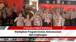 Rapat Koordinasi Satgas Pramuka Peduli Kwarcab Buleleng di Aula SMKN Bali Mandara