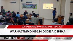 Penyuluhan rabies dan vaksinasi ternak dalam kegiatan TMMD ke-124 di Desa Depeha oleh Kodim 1609/Buleleng