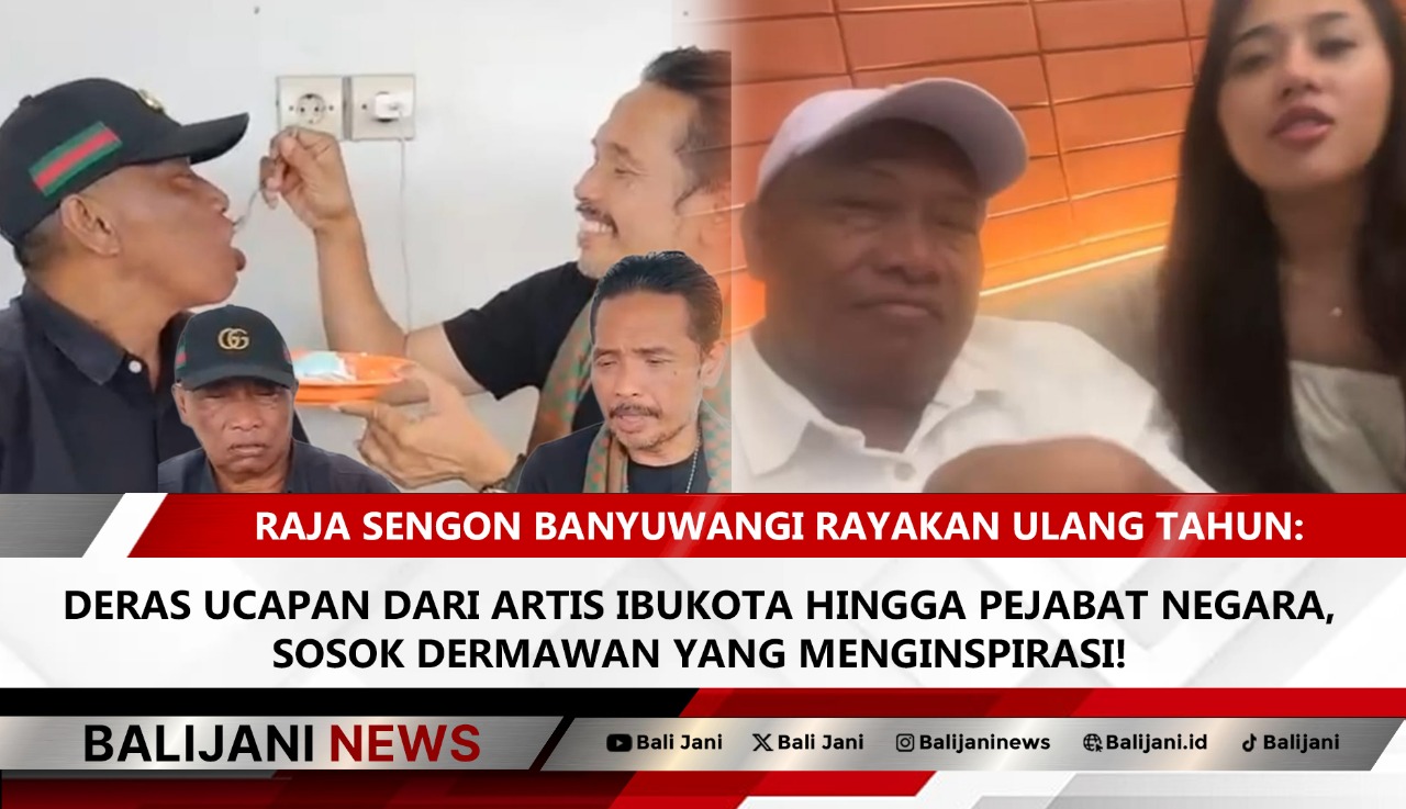 Wahyu Widodo menerima ucapan ulang tahun dari tamu undangan di Banyuwangi