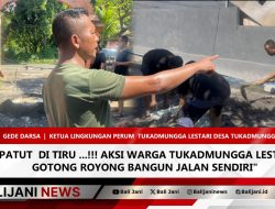 Patut di Tiru …!!! Aksi Warga Tukadmungga Lestari Gotong Royong Bangun Jalan Sendiri