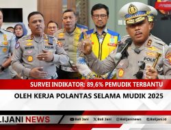 Survei Indikator: 89,6% Pemudik Terbantu oleh Kerja Polantas Selama Mudik 2025