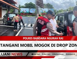 Polres Bandara Ngurah Rai Tangani Mobil Mogok di Drop Zone