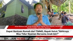 Dapat Bantuan Rumah dari TMMD, Bapak Ketut “Akhirnya Bisa Tidur Nyaman Bersama Anak-Istri