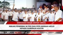 Didoakan Masa Depan Cerah, Ribuan Penerima SK PNS Dan PPPK Berikan Aplus Kepada Gubernur Koster