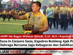 Mens Sana In Corpore Sano, Kapolres Buleleng Ajak Personel Olahraga Bersama Jaga Kebugaran dan Soliditas
