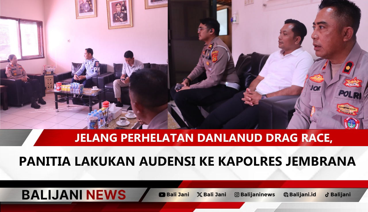 Kapolres Jembrana audiensi panitia Danlanud Rai Drag Race Cup 2025