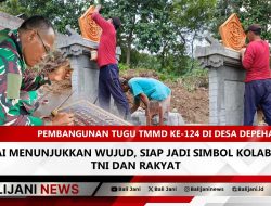Pembangunan Tugu TMMD ke-124 di Desa Depeha Mulai Menunjukkan Wujud, Siap Jadi Simbol Kolaborasi TNI dan Rakyat