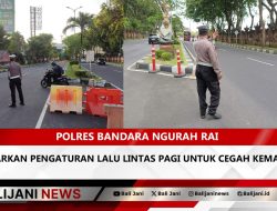 Polres Bandara Ngurah Rai Gencarkan Pengaturan Lalu Lintas Pagi untuk Cegah Kemacetan