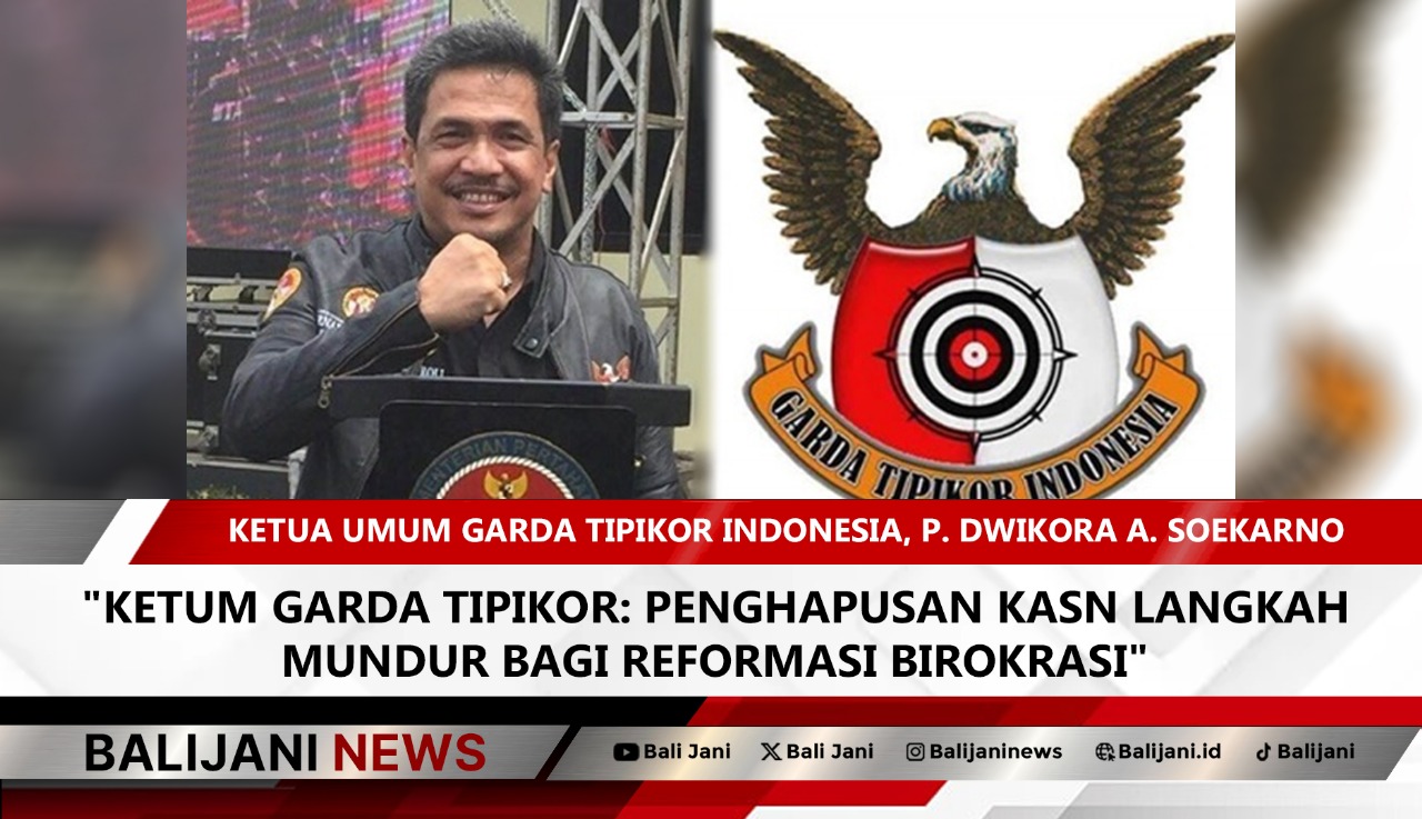 Ketua Umum Garda Tipikor Indonesia, P. Dwikora A. Soekarno memberikan pernyataan pers terkait KASN