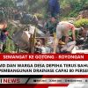 Semangat Ke gotong – Royongan Satgas TMMD dan Warga Desa Depeha Terus Bahu-Membahu, Pembangunan Drainase Capai 80 Persen
