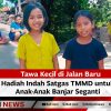 Tawa Kecil di Jalan Baru Hadiah Indah Satgas TMMD untuk Anak-Anak Banjar Seganti