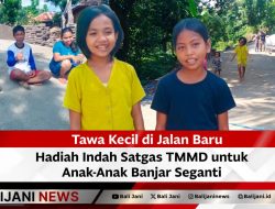 Tawa Kecil di Jalan Baru Hadiah Indah Satgas TMMD untuk Anak-Anak Banjar Seganti