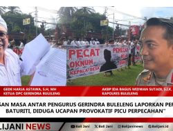 Ratusan Masa Antar Pengurus Gerindra Buleleng Laporkan Perbekel Baturiti, Diduga Ucapan Provokatif Picu Perpecahan
