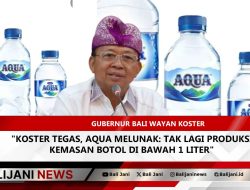 Koster Tegas, Aqua Melunak: Tak Lagi Produksi Kemasan Botol di Bawah 1 Liter