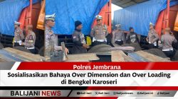 Satlantas Polres Jembrana sosialisasi bahaya kendaraan ODOL di Bengkel Karoseri Lelateng