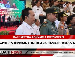 Bale Kertha Adhyaksa Diresmikan, Kapolres Jembrana: Ini Ruang Damai Berbasis Adat