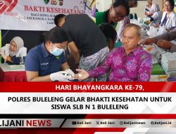 Hari Bhayangkara ke-79, Polres Buleleng Gelar Bhakti Kesehatan untuk Siswa SLB N 1 Buleleng