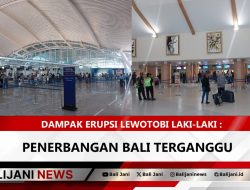 Dampak Erupsi Lewotobi Laki-Laki : Penerbangan Bali Terganggu