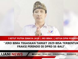 Jero Bima Tegaskan Target 2029 Bisa Terbentuk Fraksi Perindo di DPRD Se-Bali