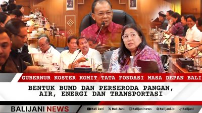 Gubernur Koster Komit Tata Fondasi Masa Depan Bali, Bentuk BUMD dan Perseroda Pangan, Air, Energi dan Transportasi