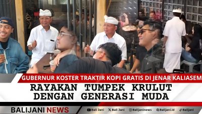 Gubernur Koster Traktir Kopi Gratis di Jenar Kaliasem Rayakan Tumpek Krulut