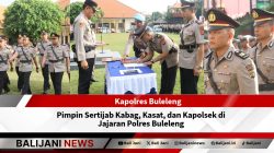 Kapolres Buleleng pimpin sertijab pejabat utama Polres Buleleng