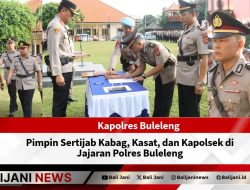 Kapolres Buleleng Pimpin Sertijab Kabag, Kasat, dan Kapolsek di Jajaran Polres Buleleng