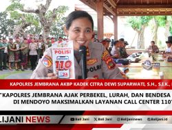 Kapolres Jembrana Ajak Perbekel, Lurah, dan Bendesa Adat di Mendoyo Maksimalkan Layanan Call Center 110
