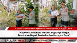 Kapolres Jembrana Turun Langsung! Warga Pekutatan Dapat Sembako dan Harapan Baru