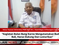 Kegiatan Bulan Bung Karno Mengutamakan Budaya Bali, Harus Dukung Dan Lestarikan