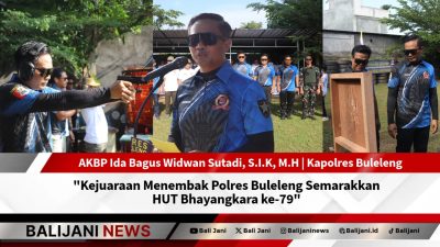 Kejuaraan Menembak Polres Buleleng Semarakkan HUT Bhayangkara ke-79