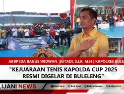 Kejuaraan Tenis Kapolda Cup 2025 Resmi Digelar di Buleleng