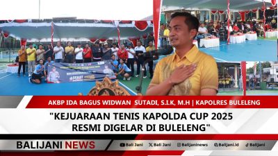 Kejuaraan Tenis Kapolda Cup 2025 di GOR Bhuwana Patra Buleleng