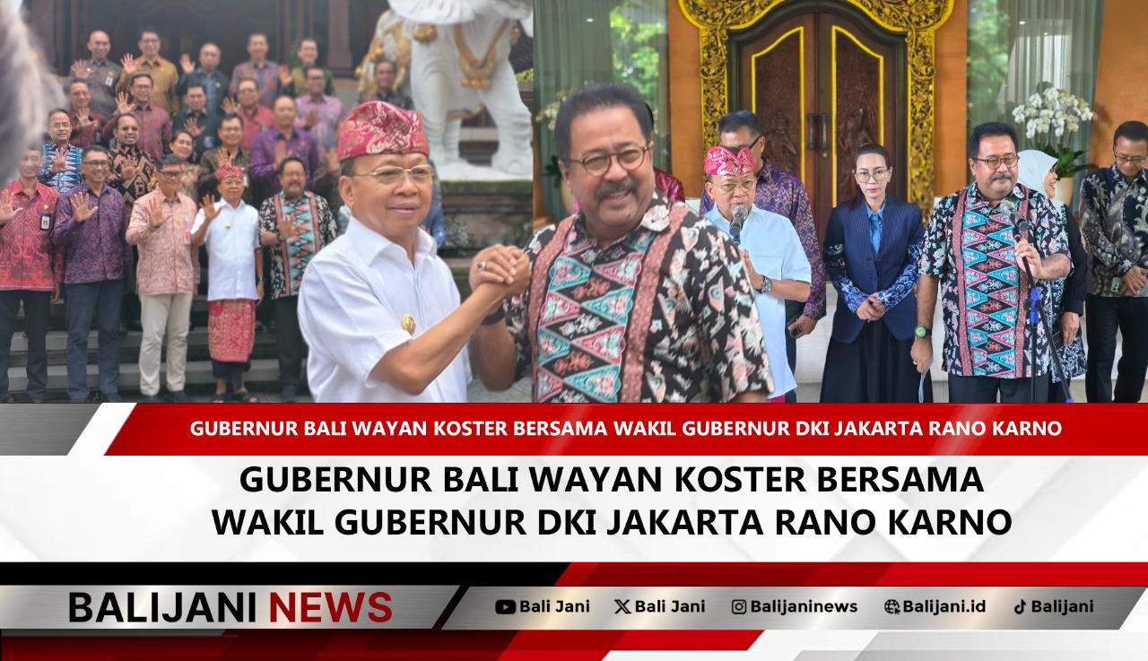 Rano Karno dan Wayan Koster bahas kereta bawah tanah Bali