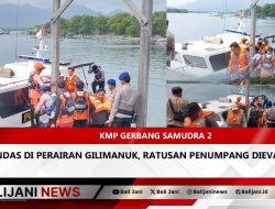 KMP Gerbang Samudra 2 Kandas di Perairan Gilimanuk, Ratusan Penumpang Dievakuasi
