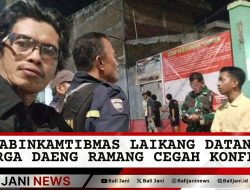 Bhabinkamtibmas Laikang Datangi Warga Daeng Ramang Cegah Konflik
