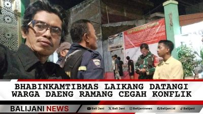 Bhabinkamtibmas Cegah Konflik Masjid Daeng Ramang