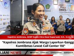 Kapolres Jembrana Ajak Warga Laporkan Gangguan Kamtibmas Lewat Call Center 110
