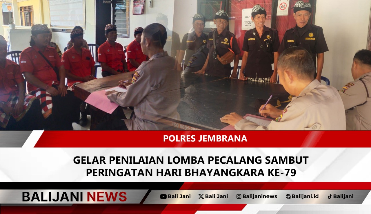 Lomba Pecalang Polres Jembrana sambut Hari Bhayangkara ke-79