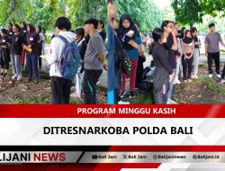 Program Minggu Kasih, Ditresnarkoba Polda Bali