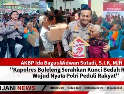 Kapolres Buleleng Serahkan Kunci Bedah Rumah, Wujud Nyata Polri Peduli Rakyat