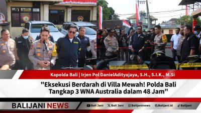 Penangkapan WNA Australia Bali oleh Polda