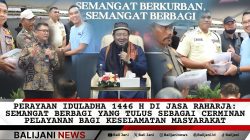 Perayaan Iduladha Jasa Raharja 1446 H dengan semangat berbagi dan pelayanan tulus